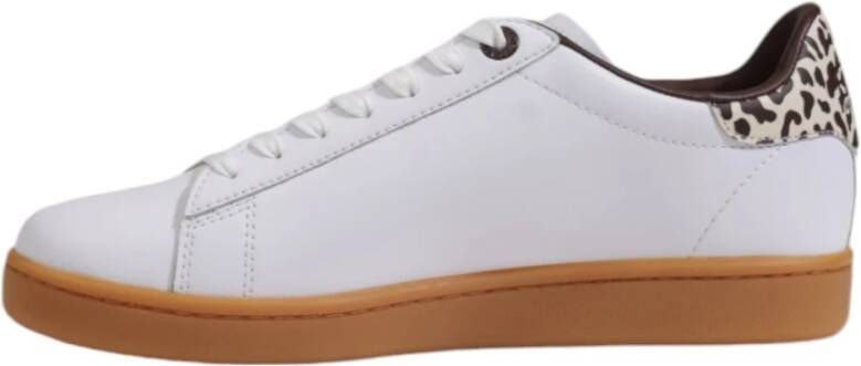 Emporio Armani EA7 Beige Leren Sneakers Heren Herfst Winter White Heren