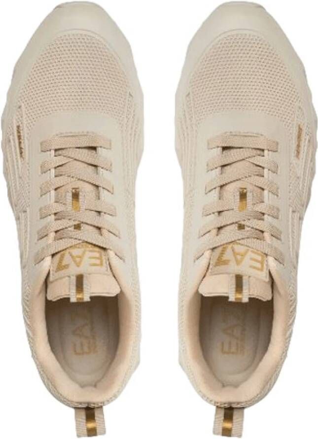 Emporio Armani EA7 Beige Trendy Sneakers Beige Heren