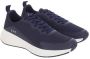 Emporio Armani EA7 Blauw Marine Veterschoenen Rubberen Zool Blue Heren - Thumbnail 3