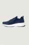 Emporio Armani EA7 Blauwe Vetersneakers voor Mannen Blue Heren - Thumbnail 4