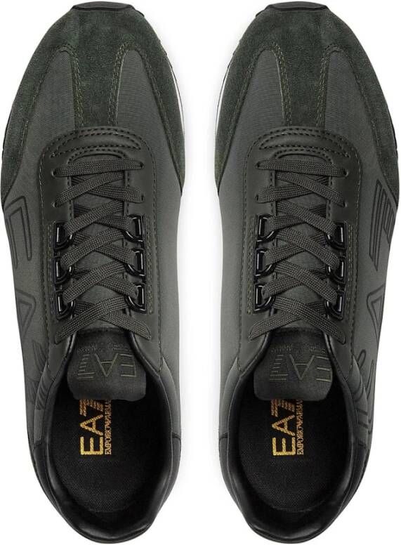 Emporio Armani EA7 Casual Sneakers voor Mannen en Vrouwen Black Heren