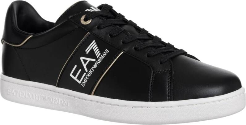 Emporio Armani EA7 Eenvoudige Veterschoenen Black Heren