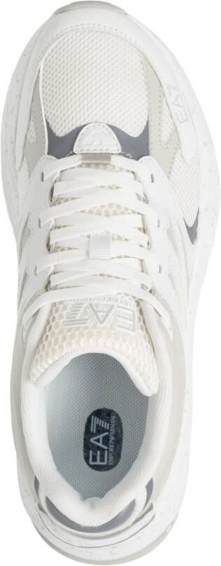 Emporio Armani EA7 Eenvoudige Veterschoenen Crusher Sneakers White Dames