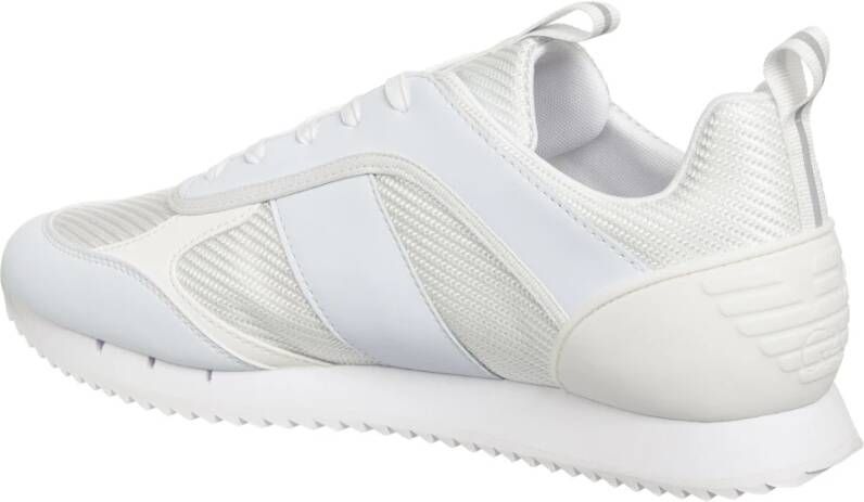 Emporio Armani EA7 Effen Veterschoenen White Heren