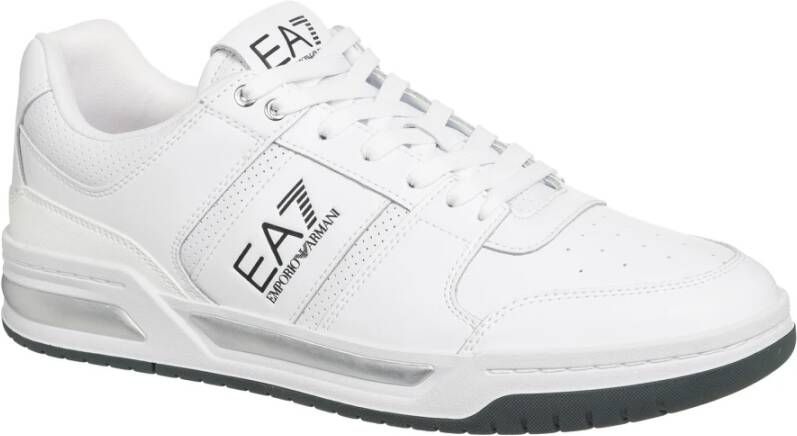 Emporio Armani EA7 Effen Veterschoenen White Heren