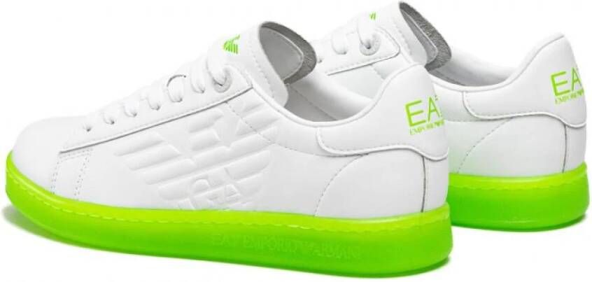 Emporio Armani EA7 Groen en wit X8X001Xk254 White Dames