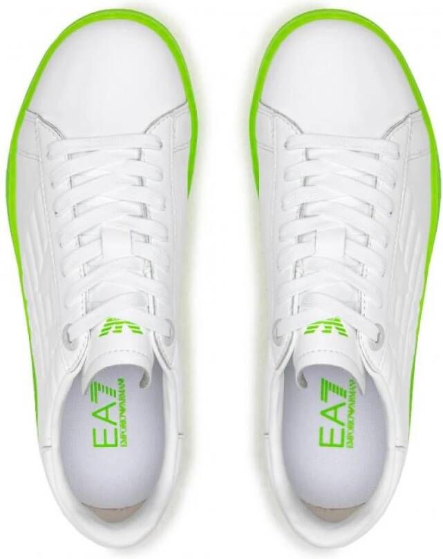 Emporio Armani EA7 Groen en wit X8X001Xk254 White Dames