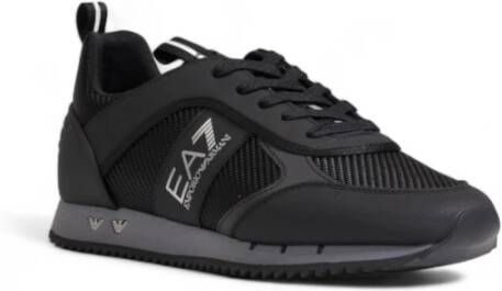 Emporio Armani EA7 Heren Schoenen Herfst Winter Collectie Nylon Black Heren