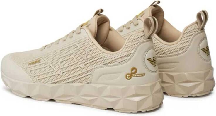 Emporio Armani EA7 Lage Sneakers Beige Heren