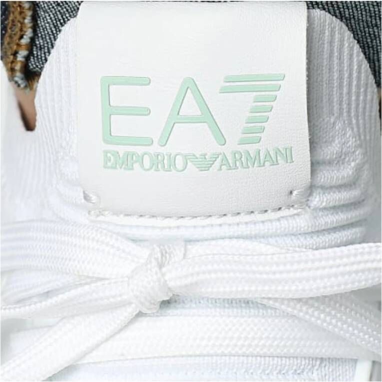 Emporio Armani EA7 Lage sneakers in wit White Heren