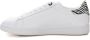 Emporio Armani EA7 Leren Sneakers met Logo Details White Dames - Thumbnail 2