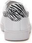 Emporio Armani EA7 Leren Sneakers met Logo Details White Dames - Thumbnail 4