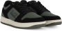 Emporio Armani EA7 Leren Sneakers met Logo Print Green Heren - Thumbnail 4