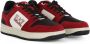 Emporio Armani EA7 Leren Sneakers met Logo Print Red Heren - Thumbnail 4