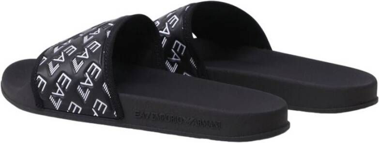 Emporio Armani EA7 Logo Flip Flops Black Heren