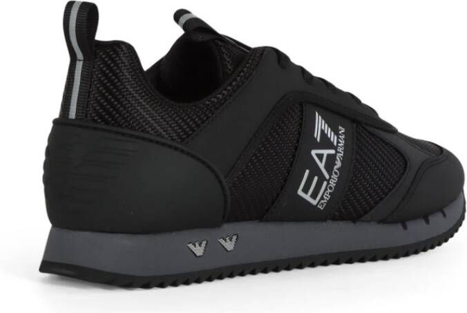 Emporio Armani EA7 Logo Print Eco-Vriendelijke Sneakers Black Heren