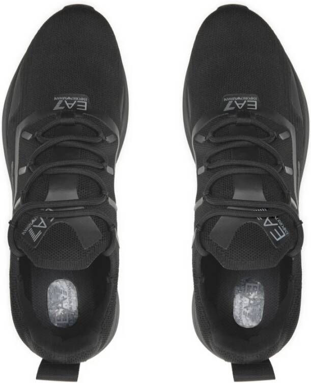 Emporio Armani EA7 Logo Print Sneakers Zwart Black Heren