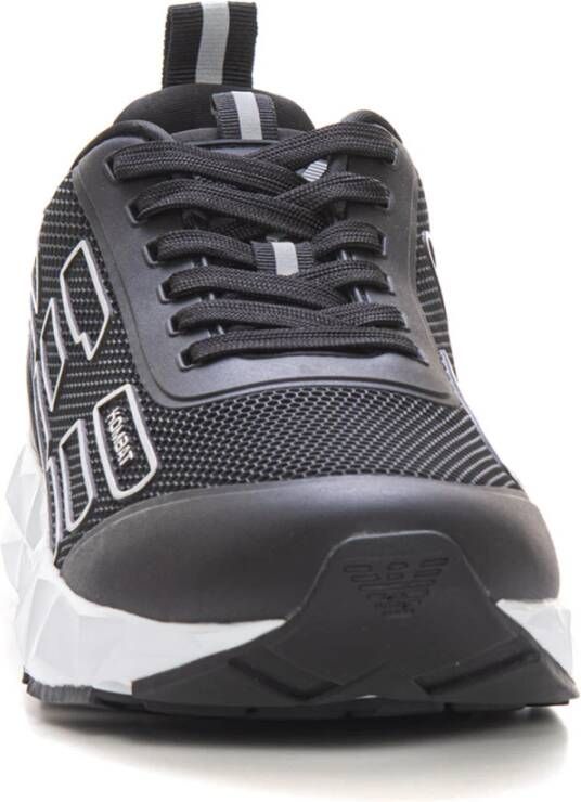 Emporio Armani EA7 Logo Sneakers met Contrastdetails Black Heren