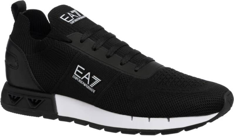 Emporio Armani EA7 Monochrome Veterschoenen Black Heren