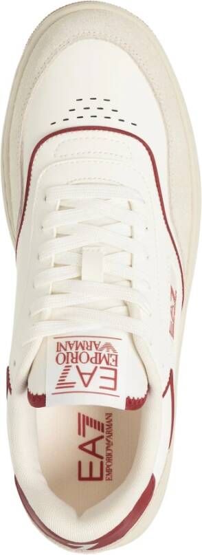 Emporio Armani EA7 Multikleur Vetersluiting Sneakers White Heren