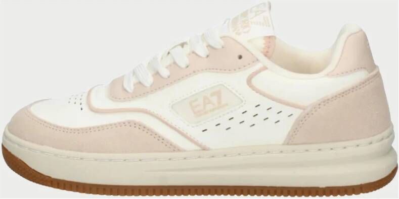 Emporio Armani EA7 Roze Sneakers met Zijlogo Pink Dames