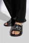 Emporio Armani EA7 Heren Zwarte Zilveren Rubberen Slipper Black Heren - Thumbnail 6