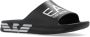 Emporio Armani EA7 Heren Zwarte Zilveren Rubberen Slipper Black Heren - Thumbnail 8