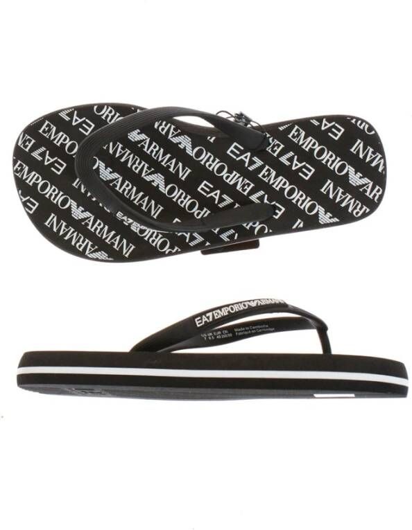 Emporio Armani EA7 Sandals Black Heren