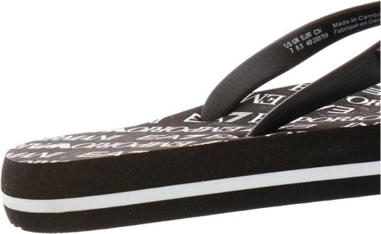 Emporio Armani EA7 Sandals Black Heren