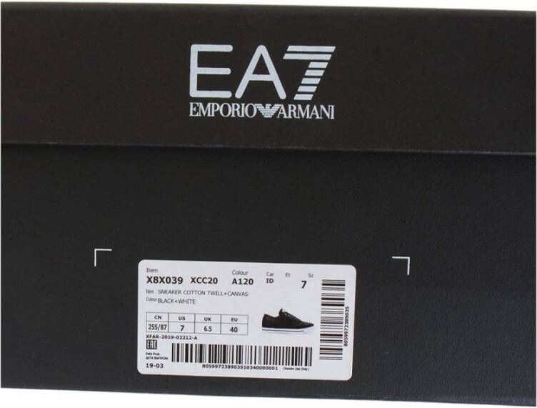 Emporio Armani EA7 Shoes Black Heren