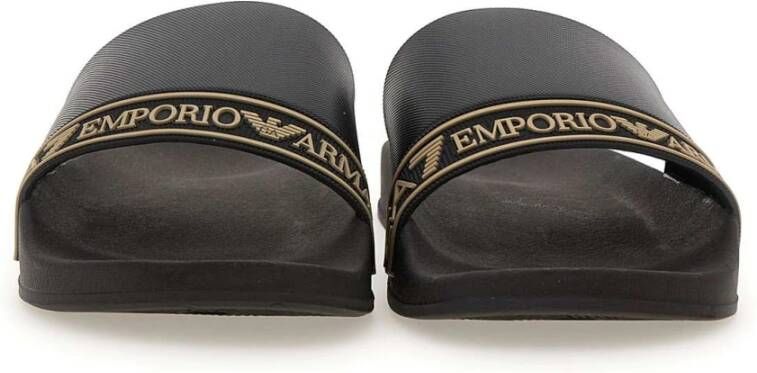 Emporio Armani EA7 Sliders Zwart Heren