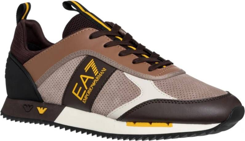 Emporio Armani EA7 Sneakers Bruin Heren