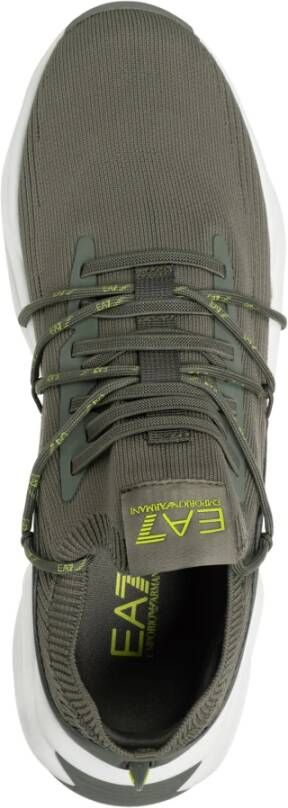 Emporio Armani EA7 Stijlvolle Heren Sneakers Green Heren