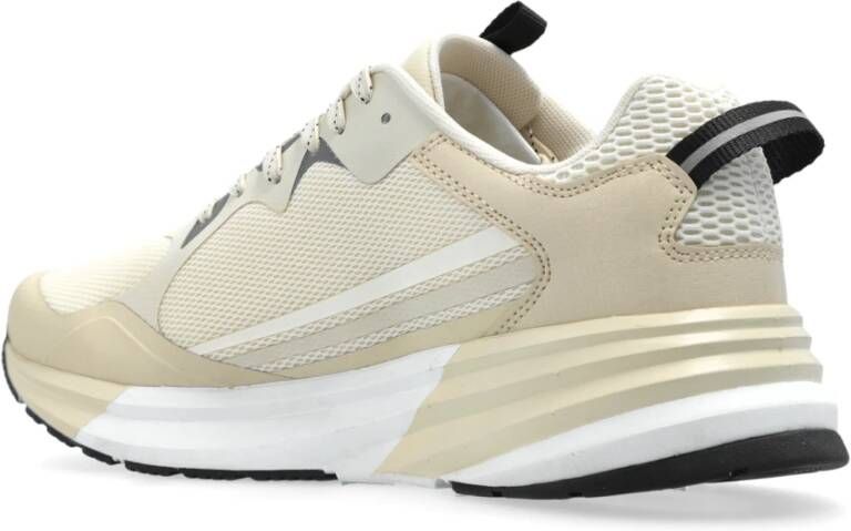 Emporio Armani EA7 Sneakers met logo Beige Dames