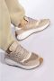 Emporio Armani EA7 Sneakers met logo Beige Dames - Thumbnail 2