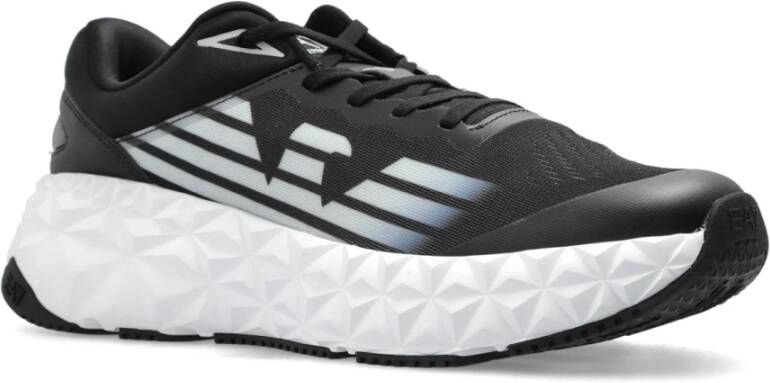 Emporio Armani EA7 Sneakers met logo Black Heren