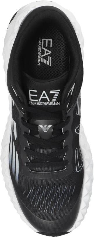 Emporio Armani EA7 Sneakers met logo Black Heren