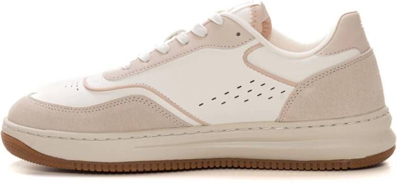 Emporio Armani EA7 Sneakers met veters en contrastdetails Beige Dames