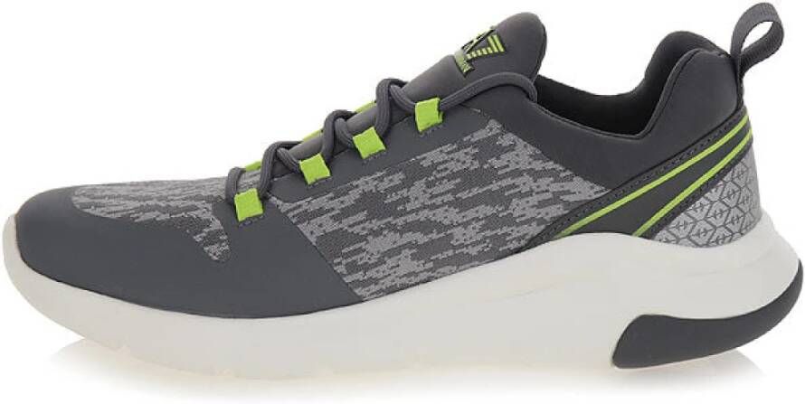 Emporio Armani EA7 Iron Gate Sneakers Ronde Neus Vetersluiting Gray Heren