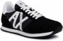 Armani Exchange Zwarte en witte canvas sneakers Black Heren - Thumbnail 3