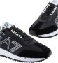 Emporio Armani EA7 Zwarte Casual Textiel Sneakers met 3cm Rubberen Zool Black Heren - Thumbnail 13