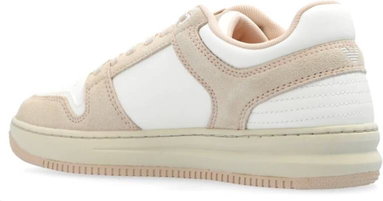 Emporio Armani EA7 Sportschoenen met logo Beige Dames