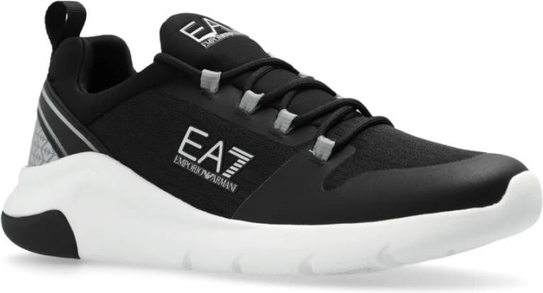 Emporio Armani EA7 Sportschoenen met logo Black Dames