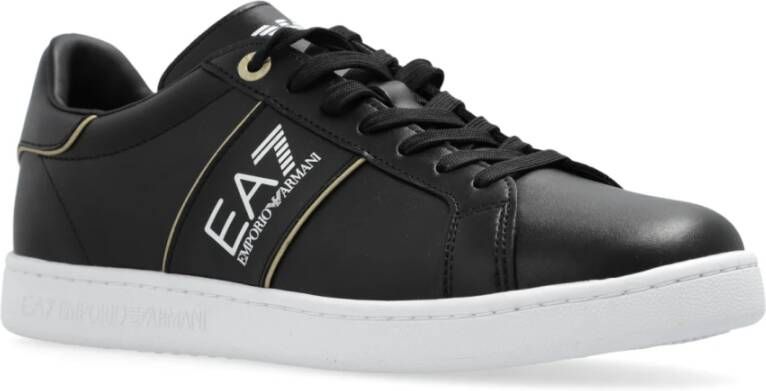 Emporio Armani EA7 Sportschoenen met logo Black Heren