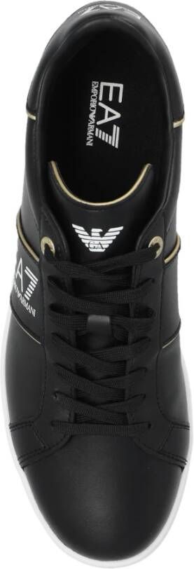 Emporio Armani EA7 Sportschoenen met logo Black Heren