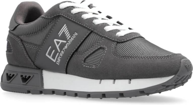 Emporio Armani EA7 Sportschoenen met logo Gray Dames