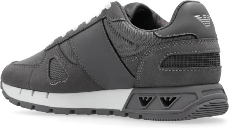 Emporio Armani EA7 Sportschoenen met logo Gray Dames