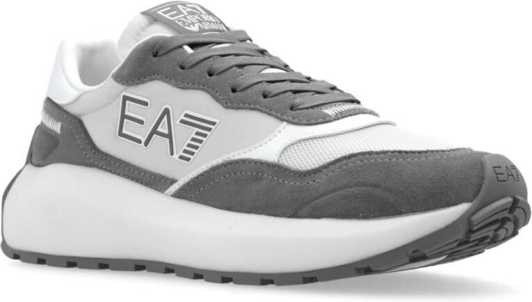 Emporio Armani EA7 Sportschoenen met logo Gray Dames