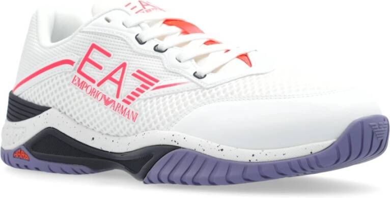 Emporio Armani EA7 Sportschoenen met logo White Dames