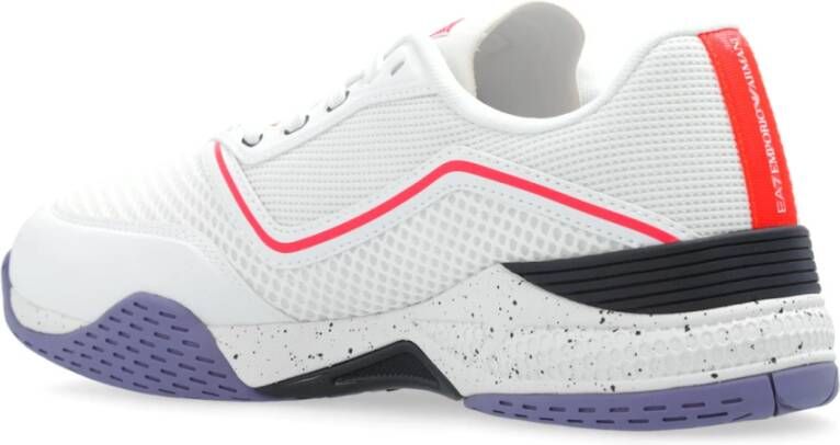 Emporio Armani EA7 Sportschoenen met logo White Dames